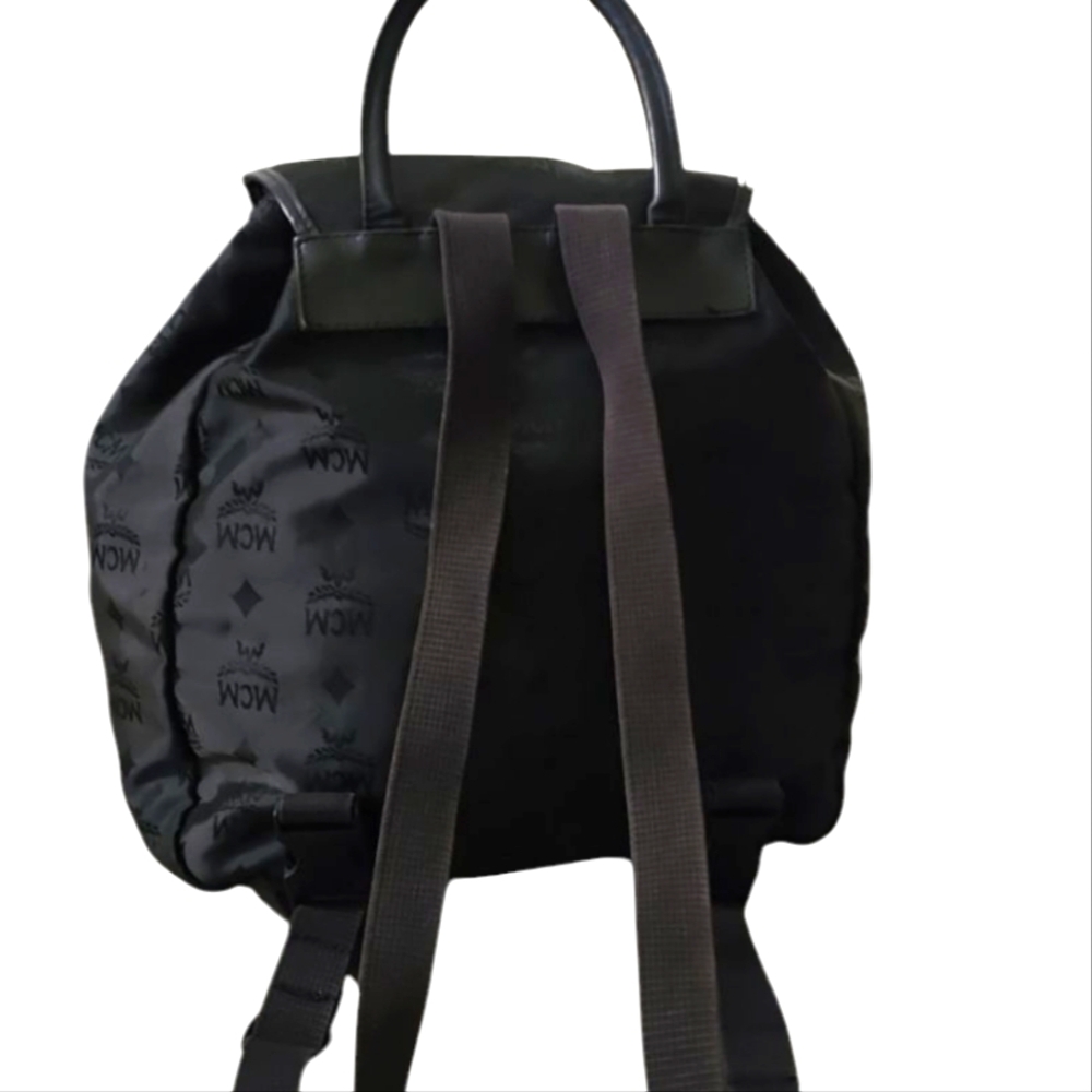 MCM Black Backpack with Vintage-Inspired Design - Picture 3 of 9
